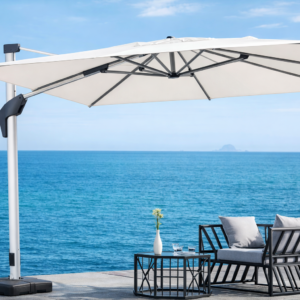 SOLIS PARASOL DELUXE CARRÉ 10' MULTI AJUSTABLE (GRIS)