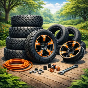 PNEUS, ROUES, CHAMBRES À AIR & ÉCROUS POUR VÉHICULES TOUT TERRAIN (VTT)